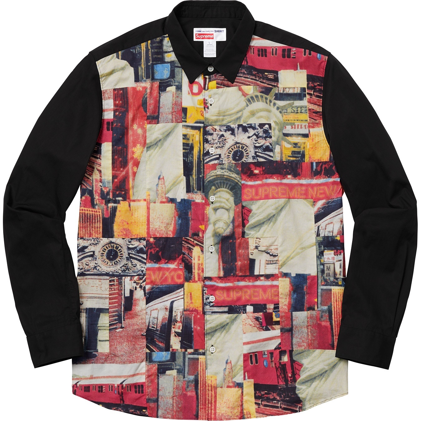 Supreme®/Comme des Garçons SHIRT® Patchwork Button Up Shirt view 2